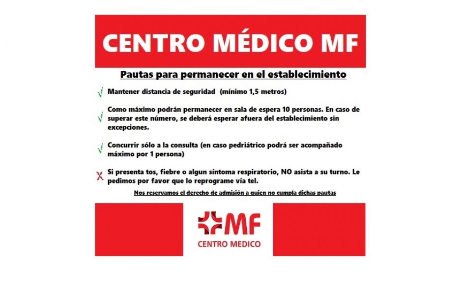 Inicio de actividades Centro Médico MF